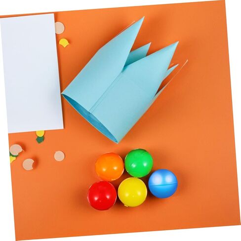 Toyvian 100pcs Colorful Raffle Balls 4cm Fillable Mini Plastic Balls for Party Games Vending Machines and Fun Raffle Drawings in Kuwait