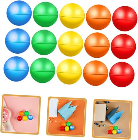 Kisangel 100pcs Colorful Raffle Balls 4cm Openable Plastic Capsules for Kids Party Games Vending Machine Prizes and Drawing Events in Kuwait