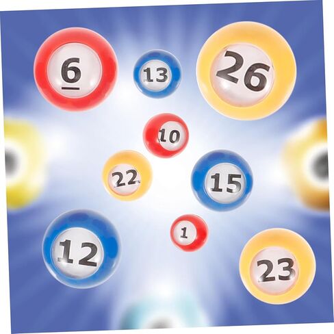 Kisangel 30 قطعة كرات اليانصيب رقائق البنغو لألعاب البنغو الدعائم نشاط الحفلات كرات اللعبة القابلة لإعادة الاستخدام in Kuwait