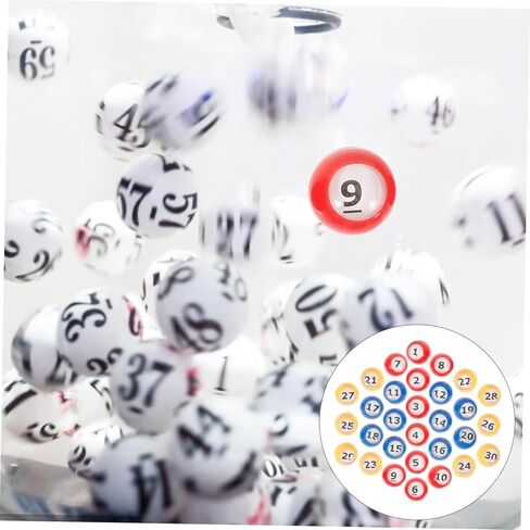 Kisangel 30 قطعة كرات اليانصيب رقائق البنغو لألعاب البنغو الدعائم نشاط الحفلات كرات اللعبة القابلة لإعادة الاستخدام in Kuwait