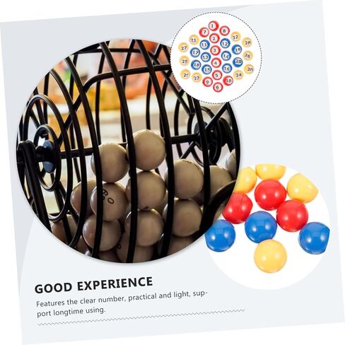 Kisangel 30 قطعة كرات اليانصيب رقائق البنغو لألعاب البنغو الدعائم نشاط الحفلات كرات اللعبة القابلة لإعادة الاستخدام in Kuwait
