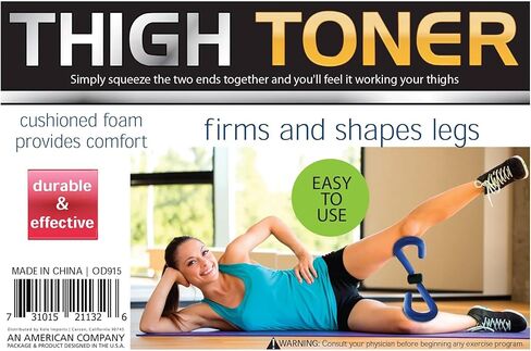 Leg Sculptor Thigh Trainer - Compact Butterfly Design for Inner Outer Thigh Toning, Glute & Arm Workout with Soft Foam Handles - Assorted Colors in Saudi Arabia