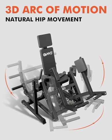 GMWD آلة اختطاف الورك، آلة اختطاف الورك ثلاثية الأبعاد ARC Motion، آلة اختطاف الورك المحملة بلوحة بسعة 300 رطل، آلة اختطاف الورك الداخلية والخارجية للصالة الرياضية المنزلية in Saudi Arabia