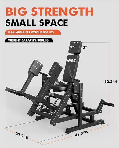 GMWD Hip Abductor Machine,3D ARC Motion Hip Abductor Machine,300lbs Capacity Plate Loaded Hip Abduction Machine,Hip Abductor-Inner and Outer Thigh Machine for Home Gym in Kuwait