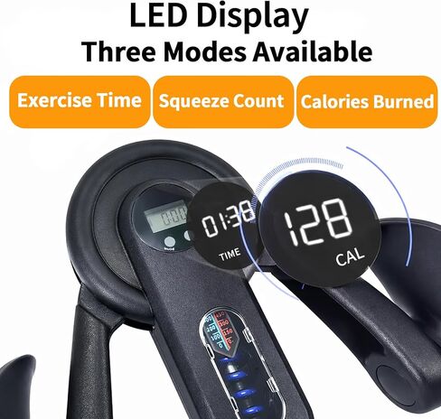 Thigh Trainer, 0–132 lb Adjustable Kegel Exerciser with LED Display, Pelvic Floor Muscle Exercise Device for Men and Women in Saudi Arabia
