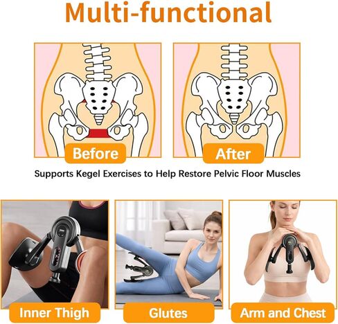 Thigh Trainer, 0–132 lb Adjustable Kegel Exerciser with LED Display, Pelvic Floor Muscle Exercise Device for Men and Women in Saudi Arabia