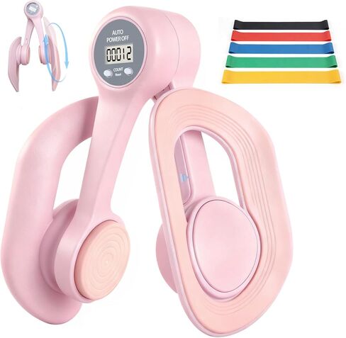 جهاز تمرين الفخذ الداخلي للنساء، أجهزة تمرين قاع الحوض مع عداد عرض، مدرب الورك قابل للتعديل كيجل لإعادة التأهيل بعد الولادة in Kuwait