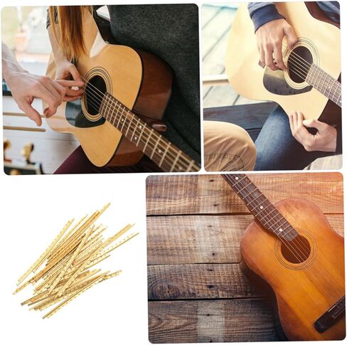 20pcs Guitar Fret Wire Fret Wires for Acoustic and Electric Guitars Durable Fingerboard Supplies for Musicians and Enthusiasts Thickness in Saudi Arabia