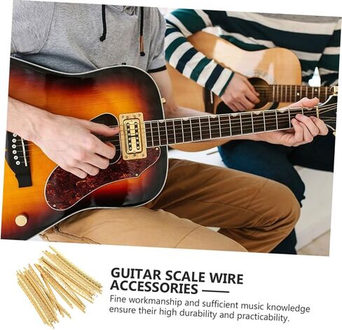 20pcs Guitar Fret Wire Fret Wires for Acoustic and Electric Guitars Durable Fingerboard Supplies for Musicians and Enthusiasts Thickness in Saudi Arabia