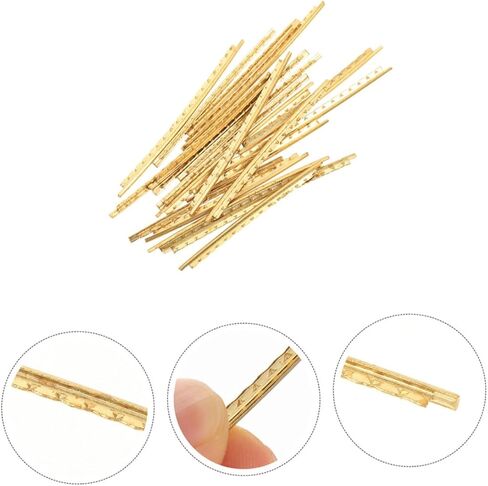 20pcs Guitar Fret Wire Fret Wires for Acoustic and Electric Guitars Durable Fingerboard Supplies for Musicians and Enthusiasts Thickness in Saudi Arabia