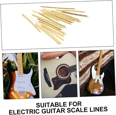 20pcs Guitar Fret Wire Fret Wires for Acoustic and Electric Guitars Durable Fingerboard Supplies for Musicians and Enthusiasts Thickness in Saudi Arabia