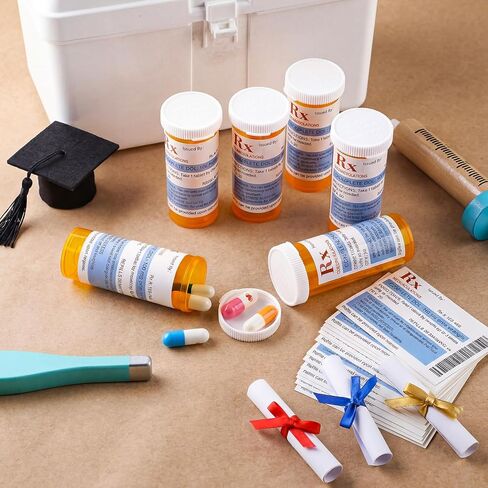 Kigeli 40 Pcs/ 20 Set Nurse Graduation Party Decoration Supplies Medication Pill Bottles Label Stickers Class of 2026 Nursing Graduation Party Favors for Pharmacist Registered BSN RN Pharmd Medical in Saudi Arabia