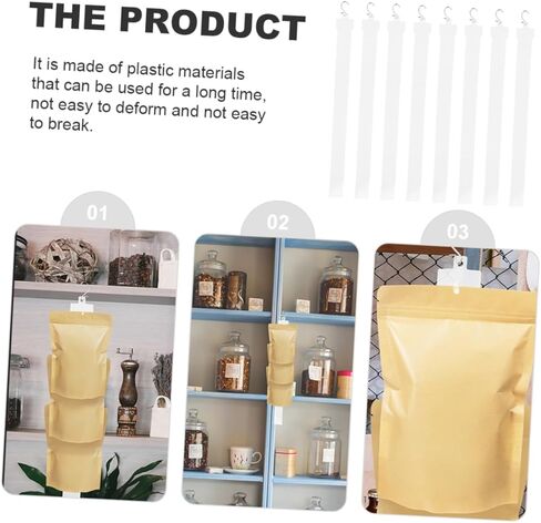 24pcs Retail Store Display Strips Hooks Merchandising Hanging for Supermarket Convenience Store Organized Product Hanging in Kuwait