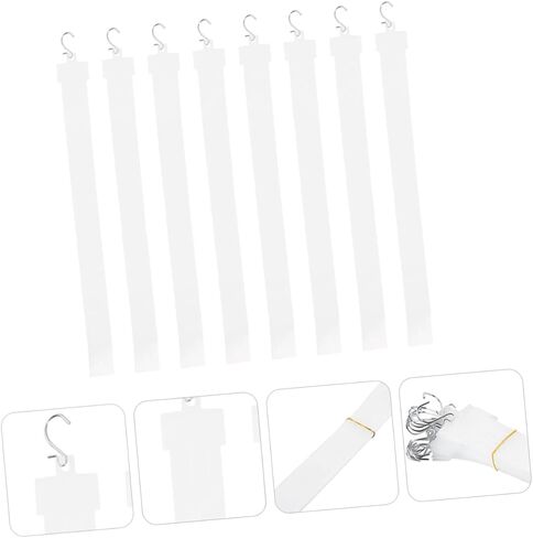 24pcs Retail Store Display Strips Hooks Merchandising Hanging for Supermarket Convenience Store Organized Product Hanging in Kuwait