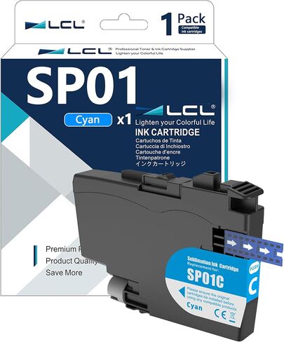 LCL SP-1 SP01 تسامي خراطيش حبر SP01BKS حبر عالي السعة متوافقة مع طابعات الأخ-thermo sp-1 (حزمة واحدة أسود) in Kuwait