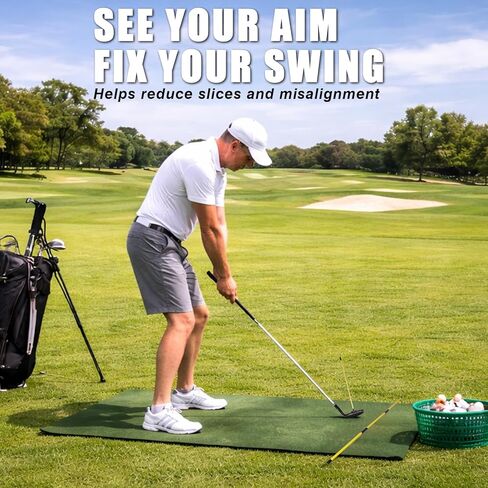 عبوتان من أعواد محاذاة الجولف مقاس 40 بوصة مع قضيب محاذاة نادي الجولف المغناطيسي، تصور يوضح هدف تأرجح الجولف الصحيح، أعواد محاذاة احترافية لممارسة مدرب التأرجح in Kuwait