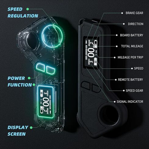 M8 Electric Skateboard with Remote, 15/22Mph Top Speed,9/15/Miles Range,400/800W Hub-Motor, Skateboard for Adults ＆Teens in Kuwait