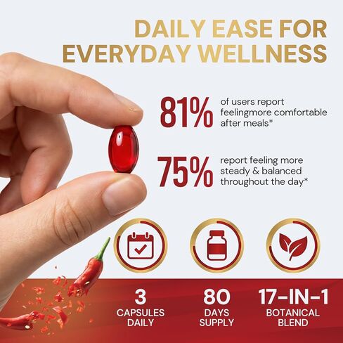 مكمل كبسولات الفلفل الحار | 18 في 1 3000 مجم لكل حصة مع مرافق الإنزيم Q10 وفيتامينات D3 وK2 وE والشمندر | يدعم الدورة الدموية الصحية، والحماية من مضادات الأكسدة، ووظيفة التمثيل الغذائي* | 240 كبسولة in Kuwait