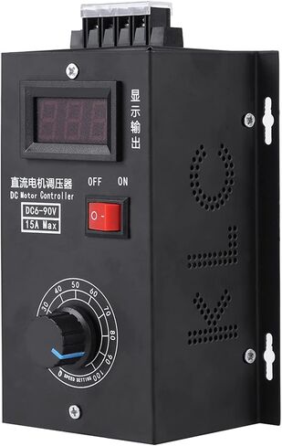 Universal 6V - 90V PWM DC Motor Speed Controller PLC 15A Display Motor Governor with 20A Ceramic for DC Motor in Saudi Arabia