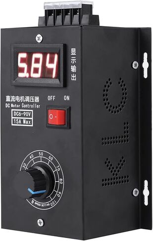Universal 6V - 90V PWM DC Motor Speed Controller PLC 15A Display Motor Governor with 20A Ceramic for DC Motor in Saudi Arabia