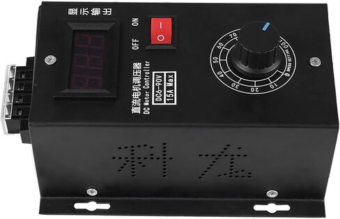 Universal 6V - 90V PWM DC Motor Speed Controller PLC 15A Display Motor Governor with 20A Ceramic for DC Motor in Saudi Arabia