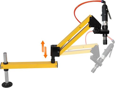Generic Pneumatic Tapping Machine Arm Aluminum Alloy Vertical Drilling Tapping Arm High Strength Handheld Hardware Tool in Kuwait