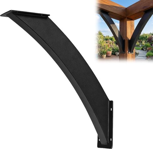 Generic Heavy Duty 45 Degree Angle Support Bracket 4x4in (Actual 3.2x3.2in) Wood Post and Beam Angle Support Brackets with Mounting Screws for Wooden Structures Porches Gazebos in Saudi Arabia