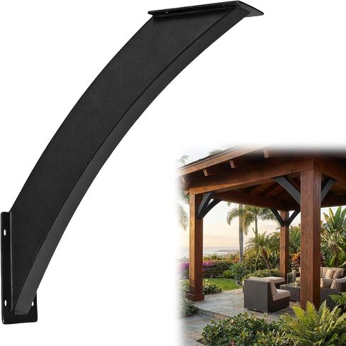 Generic Heavy Duty 45 Degree Angle Support Bracket 4x4in (Actual 3.2x3.2in) Wood Post and Beam Angle Support Brackets with Mounting Screws for Wooden Structures Porches Gazebos in Saudi Arabia