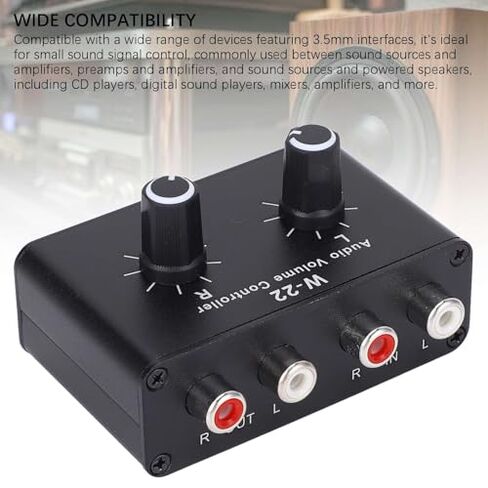 Volume Control Knob, Balance Adjuster for Stereo Signals,Audio Volume Controller Aluminum Alloy Housing,Plug and Play Design, Ideal for CD Players,3 Selection Methods in Saudi Arabia