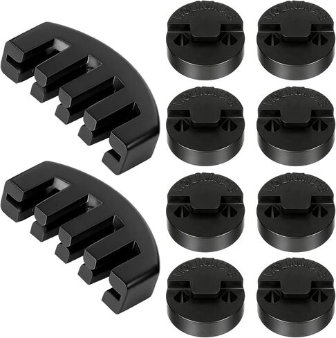 10Pcs Viola Mute Viola Practice Mutes Black Violin Mute 4/4 Rubber Violin Practice (8Pcs Round Style 2Pcs Claw Style) in Kuwait