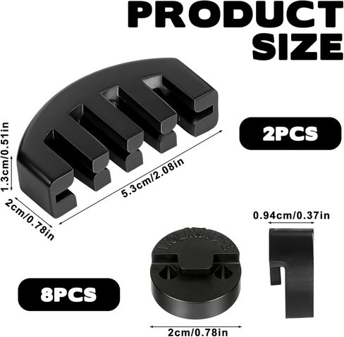 10Pcs Viola Mute Viola Practice Mutes Black Violin Mute 4/4 Rubber Violin Practice (8Pcs Round Style 2Pcs Claw Style) in Kuwait
