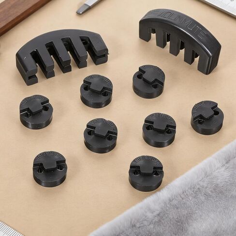 10Pcs Viola Mute Viola Practice Mutes Black Violin Mute 4/4 Rubber Violin Practice (8Pcs Round Style 2Pcs Claw Style) in Kuwait