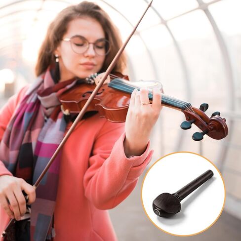 4/4 5 Pcs Violin Tuning Pegs and End Pin Black Violin Parts Violins Accessories for Violins Fiddle Part Replacement in Saudi Arabia