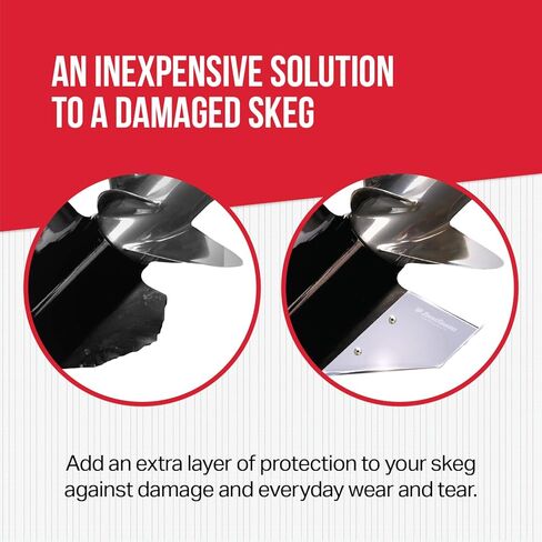 MEGAWARE KEELGUARD 27221 SKEGGUARD Fits Volvo SX Single Prop 1995-2006 (NO SX-A) 316 Marine-Grade Stainless Steel Guard Protector with Drain, Prevent Ramp Dragging Damage, DIY Fix Broken Skeg in Saudi Arabia