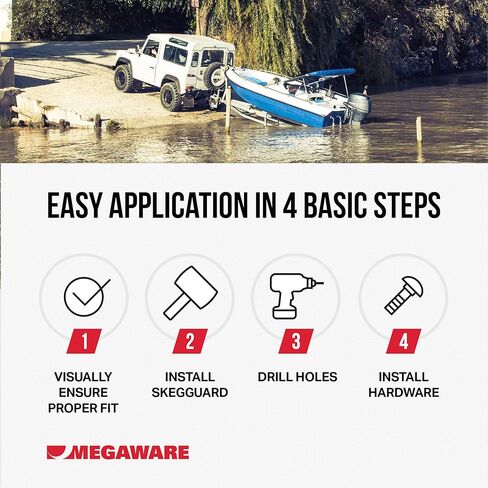 MEGAWARE KEELGUARD 27221 SKEGGUARD Fits Volvo SX Single Prop 1995-2006 (NO SX-A) 316 Marine-Grade Stainless Steel Guard Protector with Drain, Prevent Ramp Dragging Damage, DIY Fix Broken Skeg in Saudi Arabia