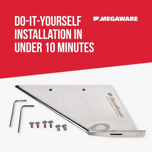 MEGAWARE KEELGUARD 27221 SKEGGUARD Fits Volvo SX Single Prop 1995-2006 (NO SX-A) 316 Marine-Grade Stainless Steel Guard Protector with Drain, Prevent Ramp Dragging Damage, DIY Fix Broken Skeg in Saudi Arabia