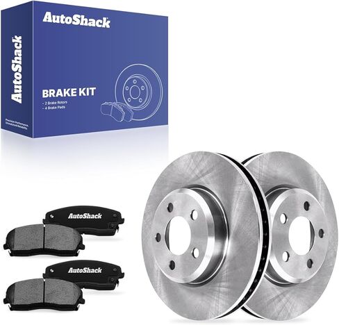 AutoShack Front Brake Kit Replacement for Dodge Charger Challenger Chrysler 300 Drilled & Slotted Zinc Coated Disc Brake Rotors Ceramic Brakes Pads 12.6" 320 mm BRKPKG004077 in Saudi Arabia