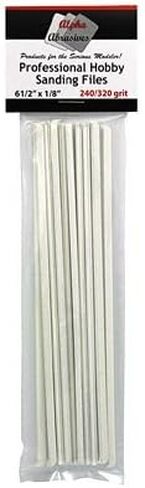 APA0307 Alpha Abrasives 1/8 "ملفات الصنفرة الاحترافية 240/320 حبيبة (ناعمة) in Kuwait