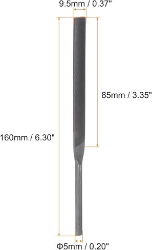 2pcs Pneumatic Flat Files Set 5mm x 85mm Hardened Bearing Steel Middle Cut Teeth Hand Tools for Metal Wood Sharpening in Saudi Arabia