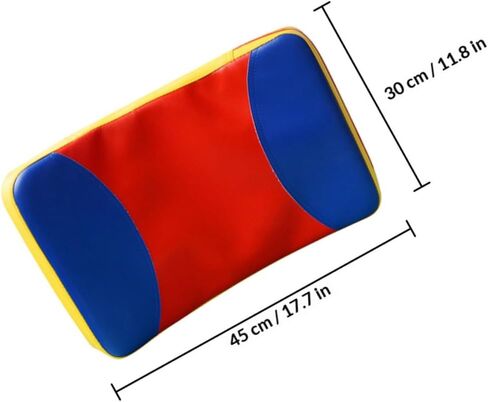 SUPVOX Kickboxing Training Pad Taekwondo Kick Shield Curved Large Three-Color Hand Paddle Strike Shield for Martial Arts Practice and Kicking Protection in Saudi Arabia