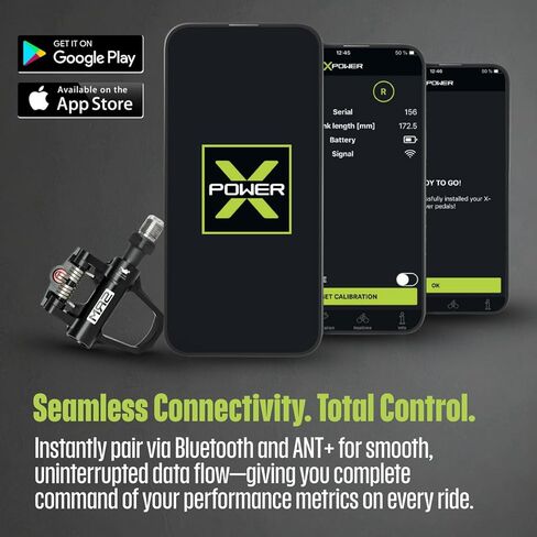 دواسات عداد الطاقة مزدوجة الجوانب من SRM X-Power Road - عمود دوران قصير، متوافق مع SPD-SL، دقة ±2%، بلوتوث وANT+، قابلة لإعادة الشحن، تتضمن مجموعة أدوات StarlitGem المتعددة وقطعة قماش للتنظيف in Saudi Arabia