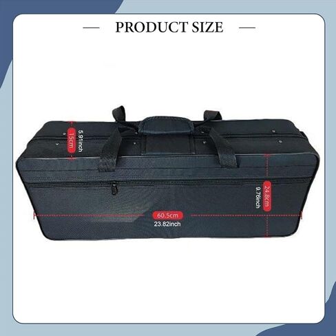 Alto Saxophone Case Alto Saxophone Carrying Bag, Protective Durability Lightweight Accessory Premium Rectangular Portable in Kuwait