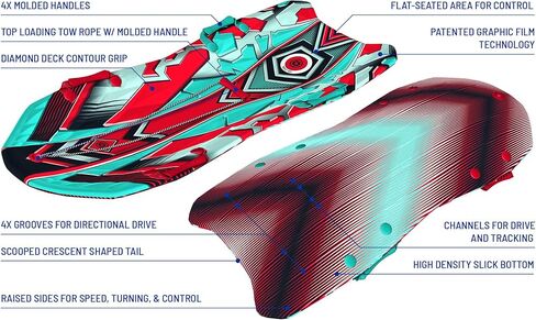 Premium SNO Storm Recreational Winter Foam Snow Sled 2PK in Kuwait