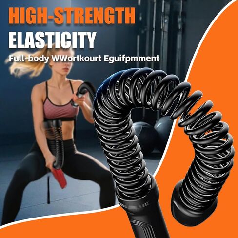 RunBaiNianCordless Battle Rope 2 Pack حبل تدريب ثقيل محمول لتمارين القلب والقوة HIIT معدات الصالة الرياضية المنزلية للرجال والنساء in Kuwait