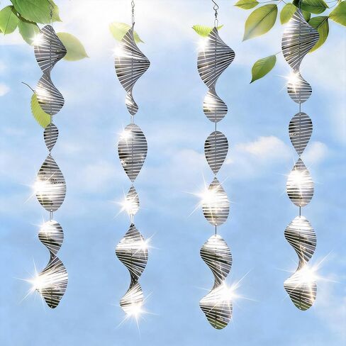 Bird Deterrents for Outside Patio, Bird Scare Devices Set Highly Reflective 3D Wind Spinners Outdoor Garden Decor, Bird Reflectors to Keep Birds Away Window Roof Yard Orchards Deck 18 Discs 6 Pcs in Saudi Arabia
