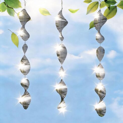 Bird Deterrents for Outside Patio, Bird Scare Devices Set Highly Reflective 3D Wind Spinners Outdoor Garden Decor, Bird Reflectors to Keep Birds Away Window Roof Yard Orchards Deck 18 Discs 6 Pcs in Kuwait