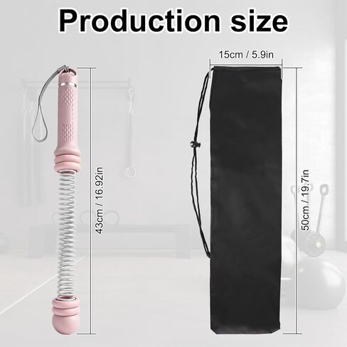 2PCS Weighted Ropeless Battle Ropes for Home Gym for Men & Women, Heavy Duty Cordless Battle Rope with Storage Bag, Strength & Low-Impact Cardio for HIIT Workouts, Cardio & Muscle Training-Pink in Saudi Arabia