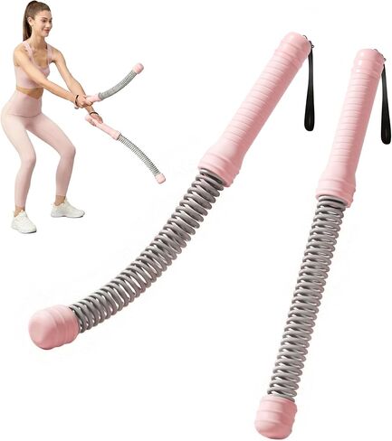 2Pcs Weighted Ropeless Battle Ropes, Heavy Duty Portable Cordless Battle Ropes for Home Gym with Poster, Workout Exercise Rope for Strength Building, HIIT and Low-Impact Aerobic Training for Men & Women in Saudi Arabia