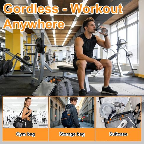 Ropeless Battle Ropes with Adjustable Weights Battle Ropes for Home Gym Exercise, Weighted Workout Equipment for Low-Impact, Strength & HIIT, for Men & Women in Saudi Arabia