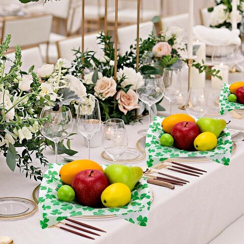 150 Sheets Shamrock Deli Paper, 9.8 x 8.3in St.Patrick's Day Clover Grease Proof Food Grease Resistant Paper Liners Greaseproof Food Wax Paper for Irish Home Kitchen Decor in Kuwait